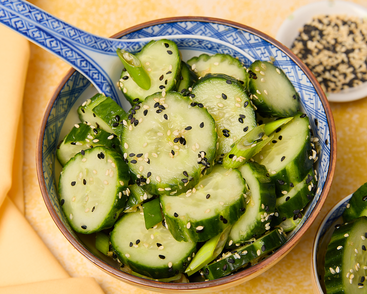 Sesame Seed Asian Cucumber Salad 1a