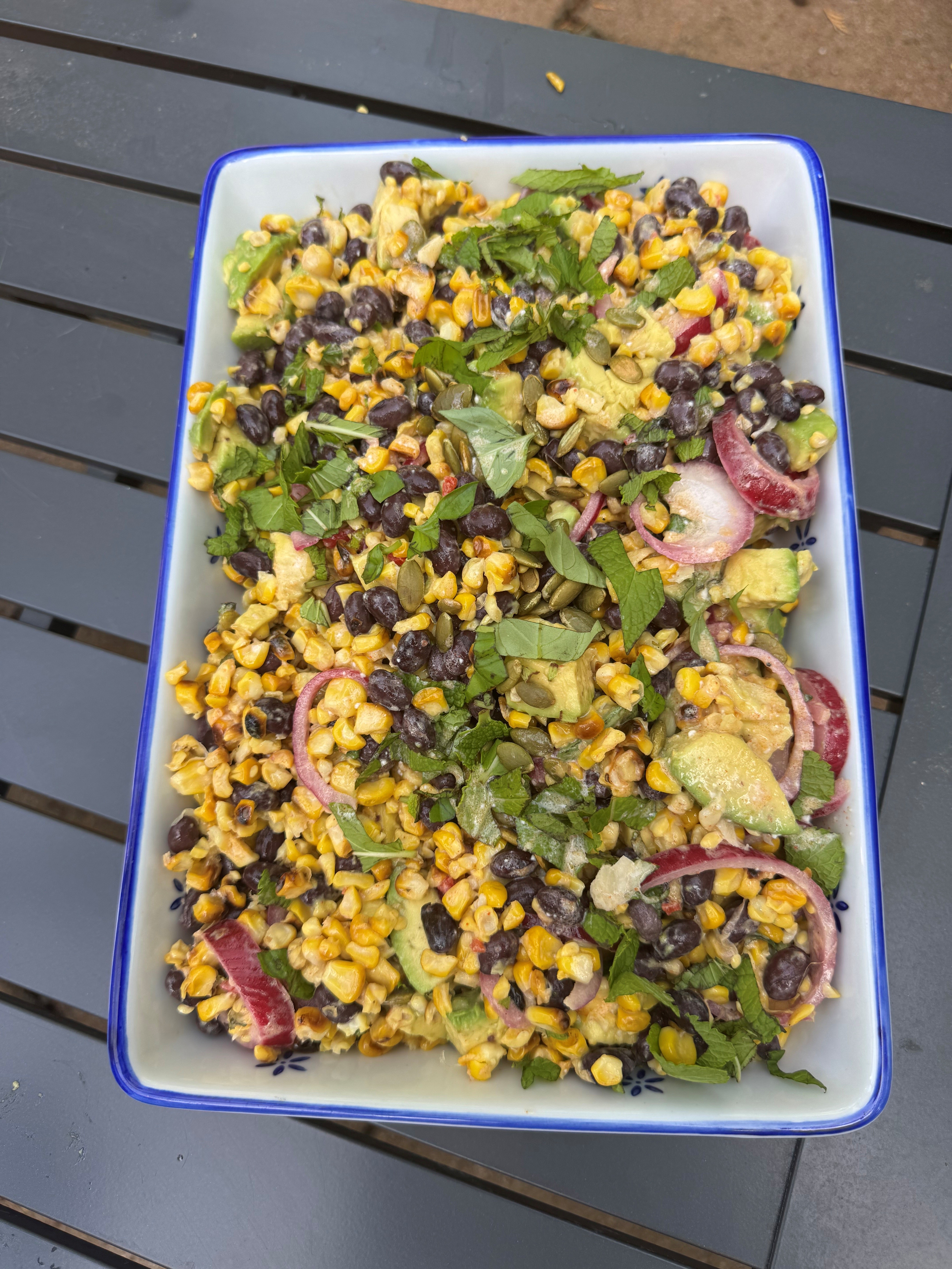 Sweetcorn, blackbean & Avocado Salad