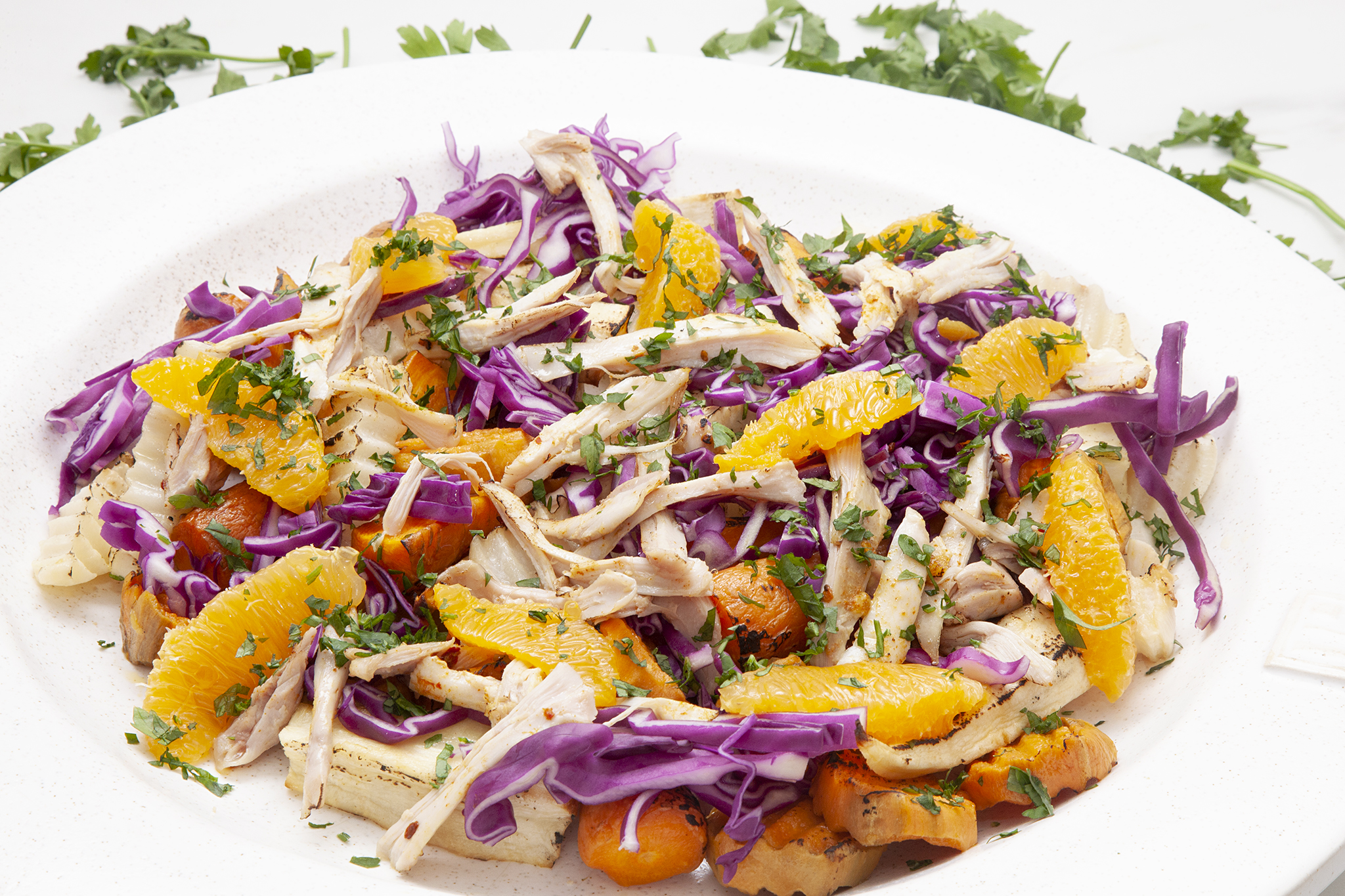 Turmeric chicken and roasted root salad 2a